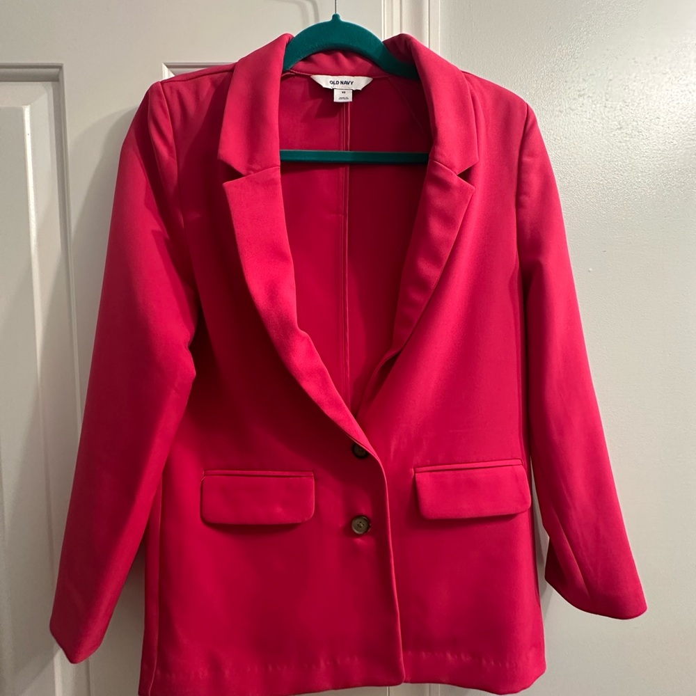 Old Navy Women's Vibrant pink  Blazer
